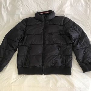 tommy hilfiger mens black puffer jacket